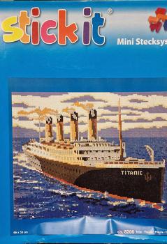 Mini Stecksystem Titanic fahrend mit XXL-Steckvorlage